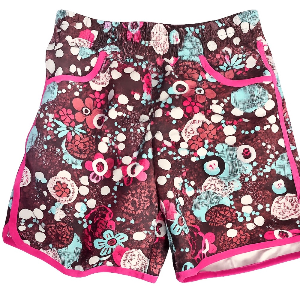 Firefly Girls Colourful Board Shorts skulls, flowers  size 8-10